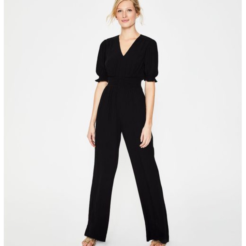Boden Black Jasmine jumpsuit size 6R